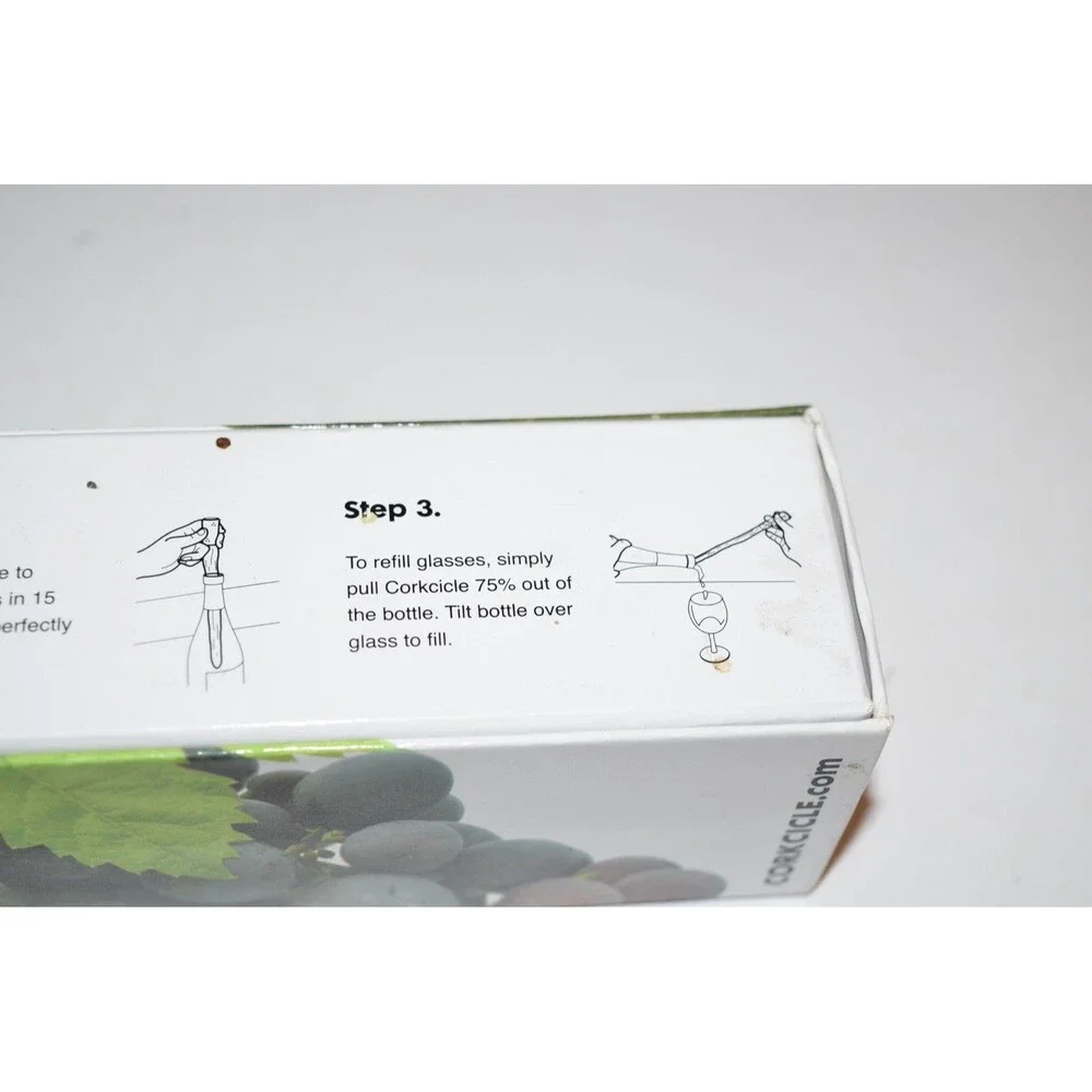 Corkcicle WINE CHILLER‎ BOTTLE CORK For Perfect Wine Freezable Reusable